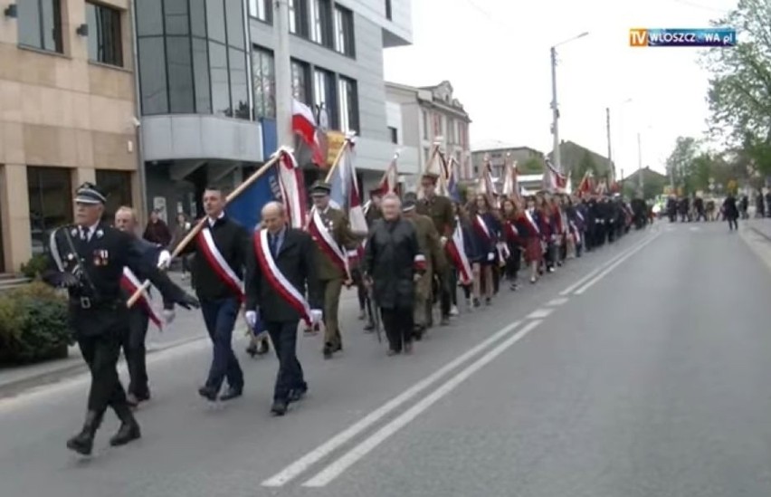 3 Maja we Włoszczowa. Msza, uroczystości przy pomniku (WIDEO, ZDJĘCIA)