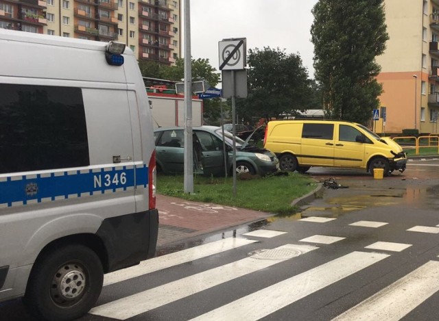 Wypadek na Kochanowskiego w Wejherowie