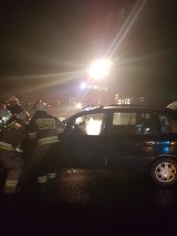 Wypadek w Czarnocinie. Trzy osoby trafiły do szpitala