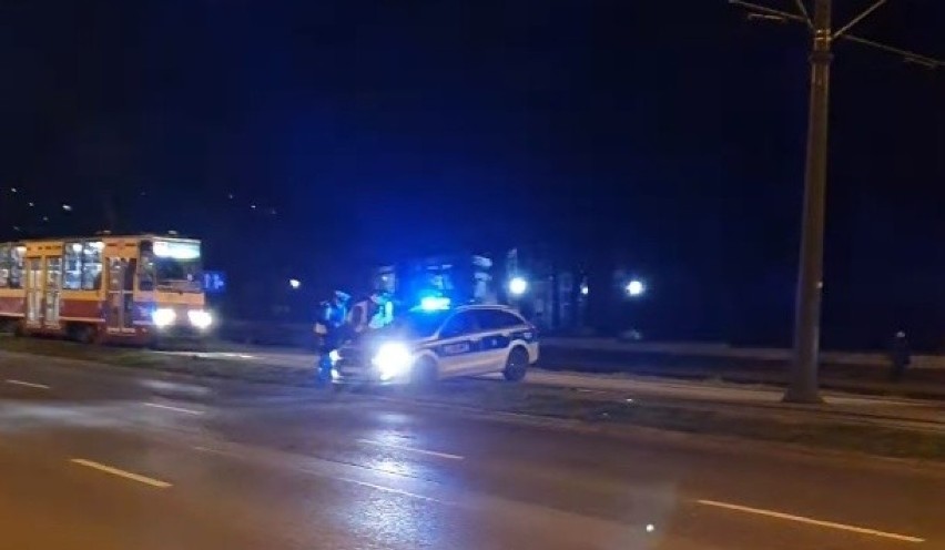 Ciężkie chwile przeżyli policjanci z łódzkiej drogówki,...