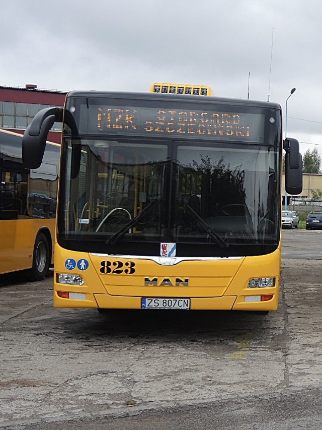 Jeden z autobusów MZK Stargard