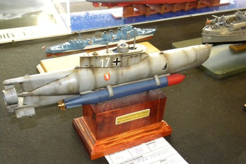 Model okrętu podwodnego z ubiegłorocznej wystawy