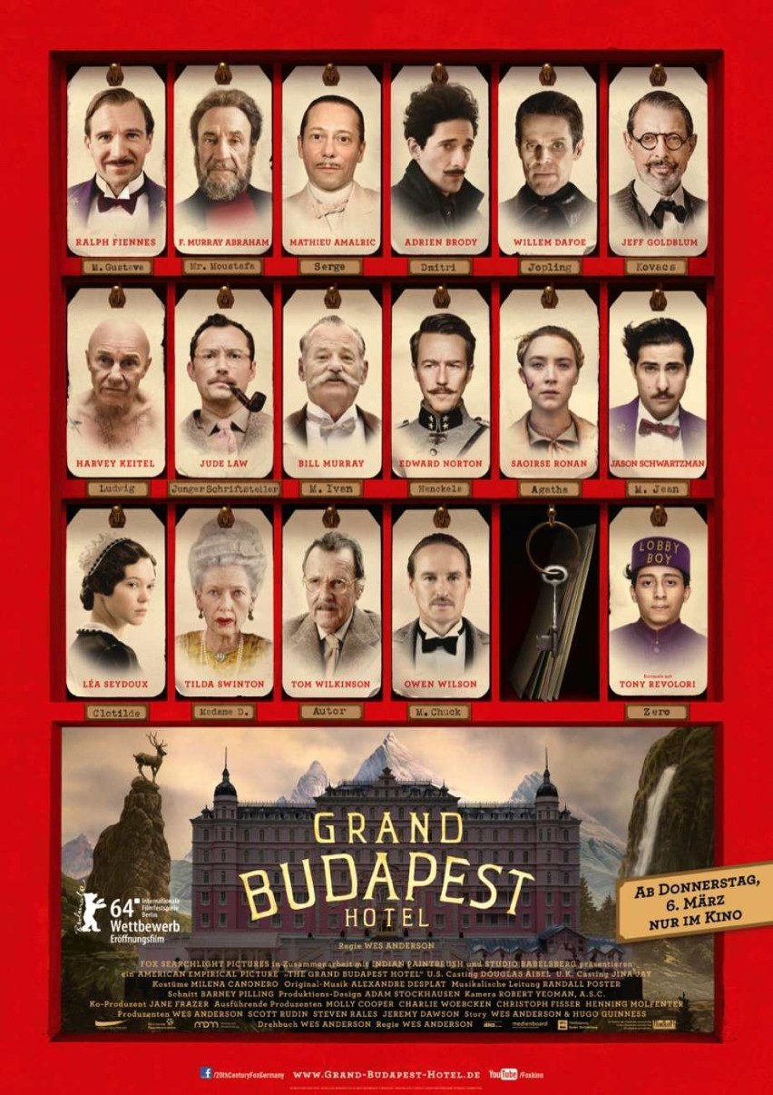 21) The Grand Budapest Hotel (Wes Anderson, 2014) 
22)...