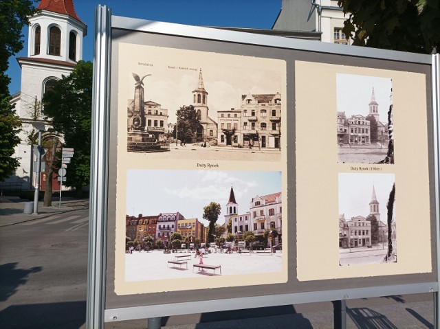 Na brodnickim rynku i w naszej galerii można zobaczyć zdjęcia Brodnicy wykonane w tych samych miejscach w 1920 r. i 2020 r.