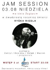 Jam session w Kinie Żeglarz w Jastarni. Koncert pamięci Ryśka Riedla