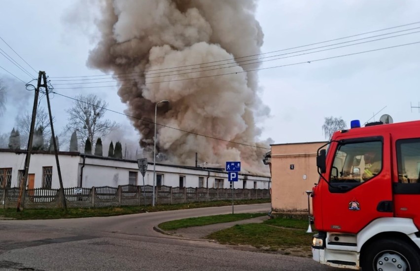 Pożar w dawnej noclegowni przy ul. Leśnej w Słupsku