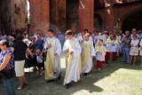 Ruiny kościoła świętego Mikołaja - msza święta w intencji Głogowa. ZDJĘCIA