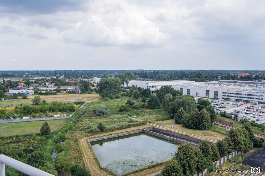 Pleszew z lotu ptaka. Miasto „z góry” uwiecznił Roman...