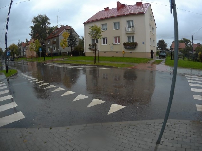 Nowy Dwór Gdański. Intensywne opady deszczu