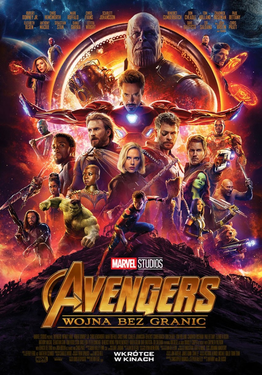 "Avengers: Wojna bez granic" w wieluńskim kinie. Repertuar Syreny od 11 maja [ZWIASTUNY]