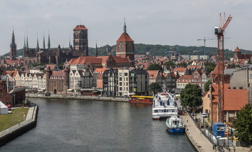 Piękna panorama Gdańska z nowych budynków Brabank [ZDJĘCIA]