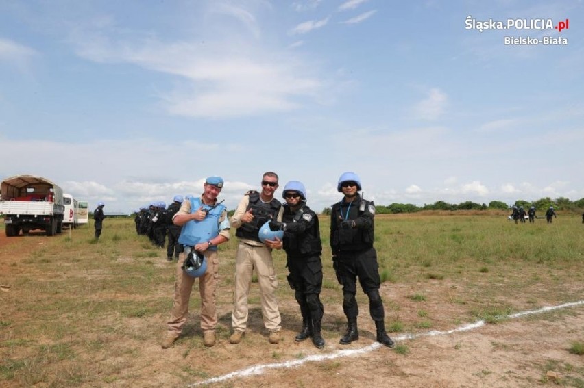 Bielski policjant z misja pokojową w Afryce - to jedyny polski policjant, pełniący służbę w operacjach pokojowych ONZ