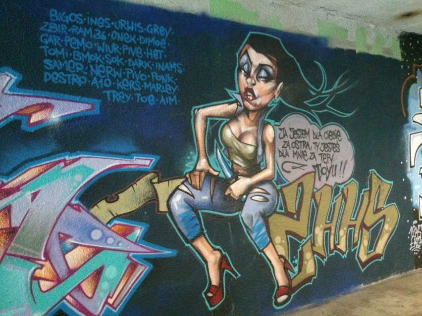 Poznańskie ozdobne graffiti zakryły brud i sypiące się tynki [Zdjęcia]
