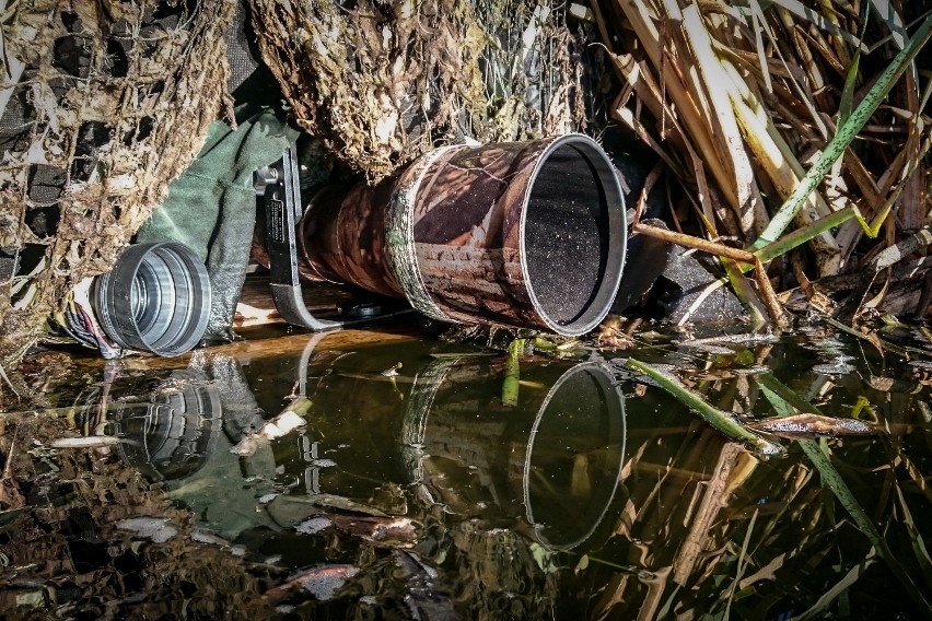 Czatownia. Z takiej perspektywy Łukasz sfotografował ptaki -...