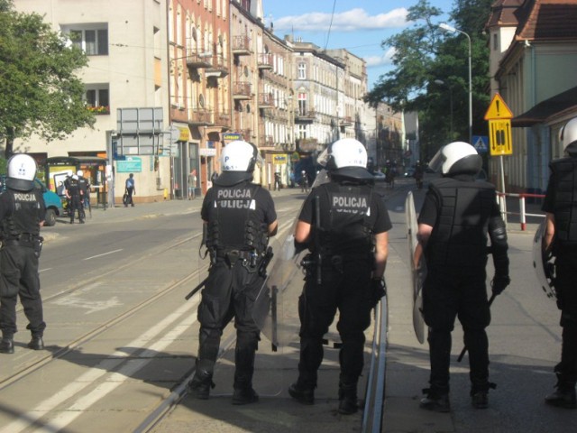Policja w Chorzowie: zatrzymania po meczu Ruchu z Zawiszą Bydgoszcz