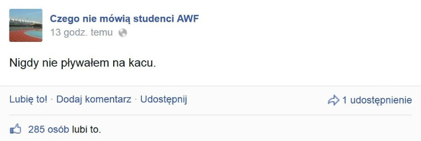 Czego nie mówią studenci AWF