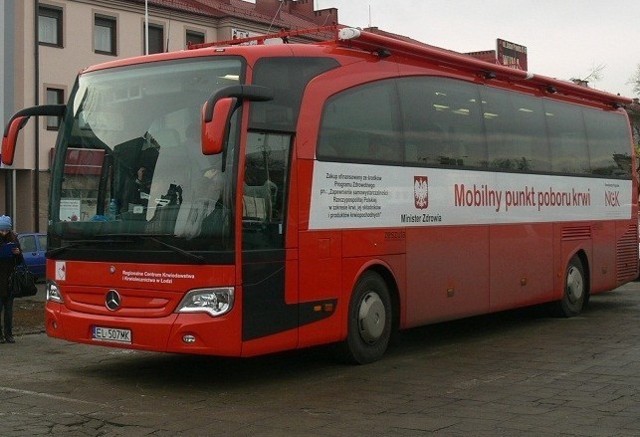 Taki ambulans odwiedził dzisiaj Tomaszów Mazowiecki