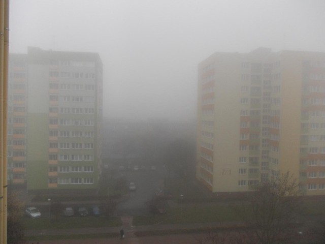 Mgła w Płocku
