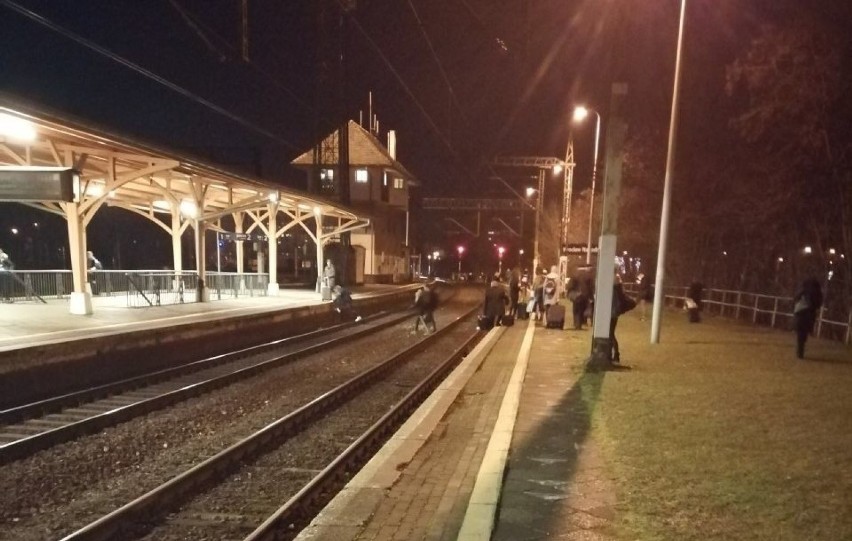Wrocław: Ewakuacja pociągu przed stacją Nadodrze [ZDJĘCIA]