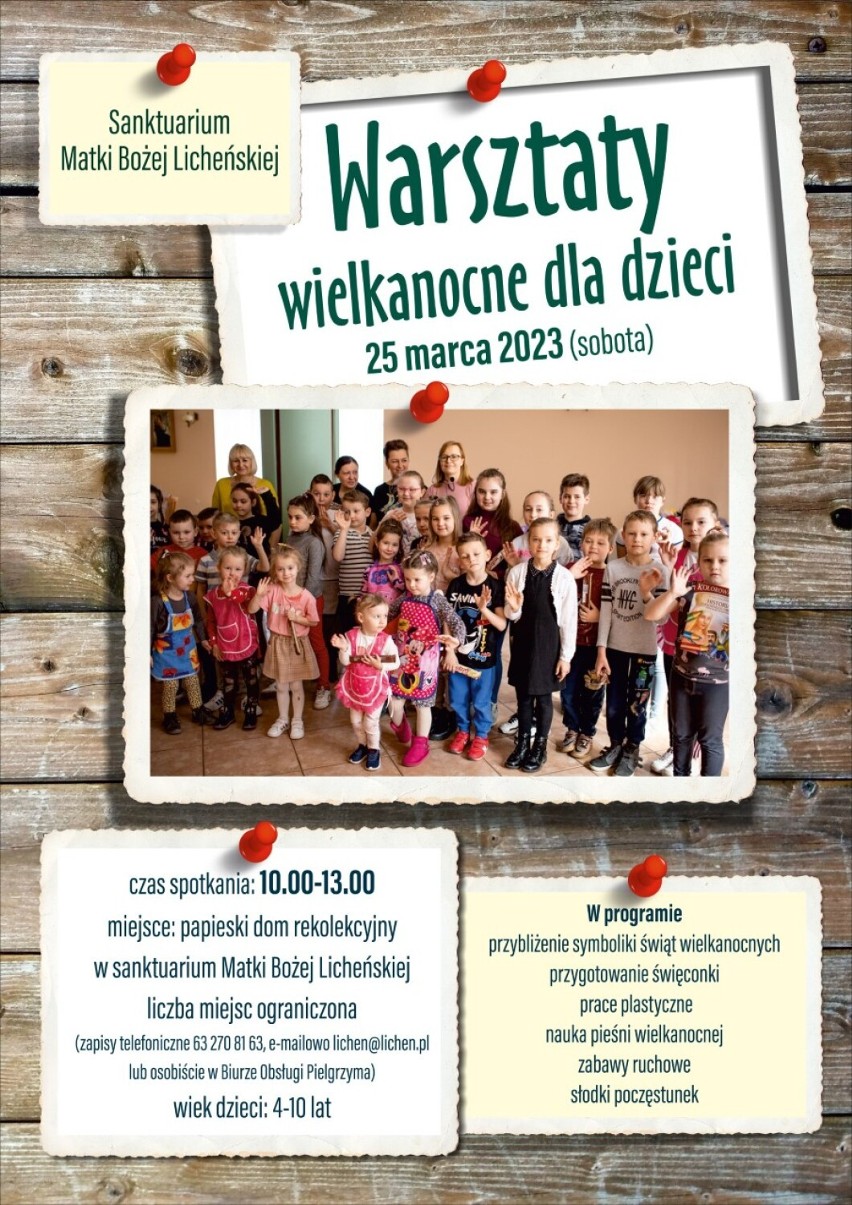 Licheń. Wielkanocno-wiosenne warsztaty dla dzieci już wkrótce 