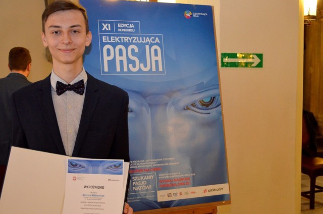 Marcin Miśkiewicz został laureatem konkursu Elektryzująca Pasja