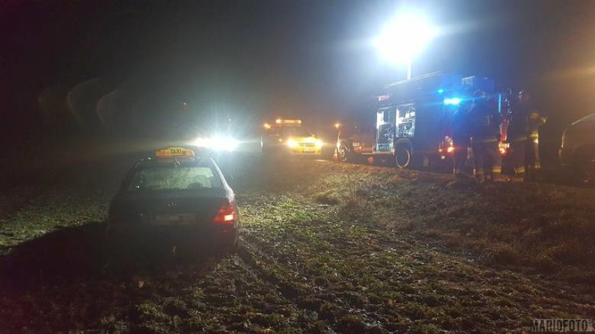 Taksówkarz został zaatakowany pod Brzegiem na drodze Pępice...