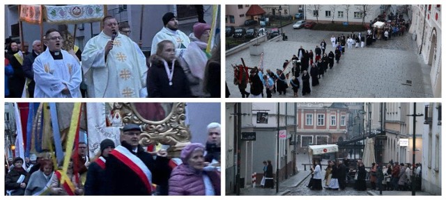 Uroczyste procesje rezurekcyjne przeszły ulicami miejscowości na Opolszczyźnie, m.in. w parafii pw. Narodzenia Najświętszej Maryi Panny w Głubczycach.