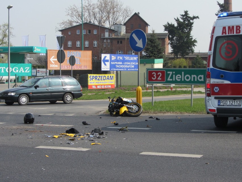 W szpitalu w Puszczykowie zmarł motocyklista poszkodowany w...