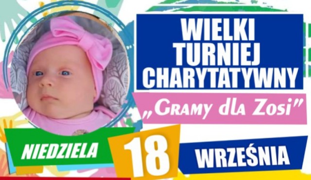 W najbliższą niedzielę na stadionie w Kalwarii Zebrzydowskiej odbędzie się Wielki Turniej Charytatywny „Gramy dla Zosi”