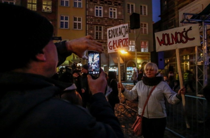 Protest studentów w Gdańsku