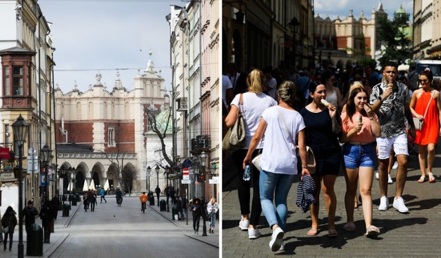 Zobaczcie, jak kiedyś wyglądał Kraków pełen ludzi, a jak wygląda obecnie! >>>