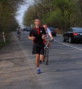 Bytom: Wojciech Nowacki lubi maratony. Z Częstochowy do Bytomia biegł 5 godzin