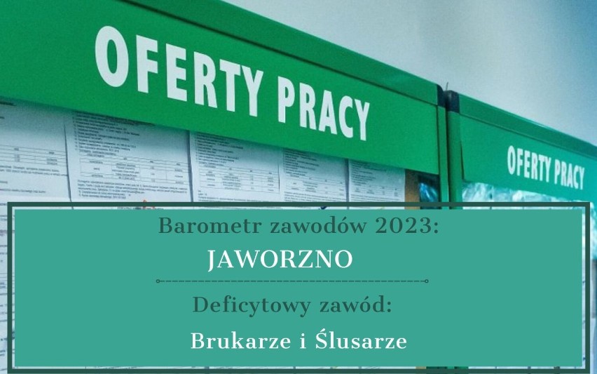 Zobacz w jakich zawodach notuje się największy deficyt...