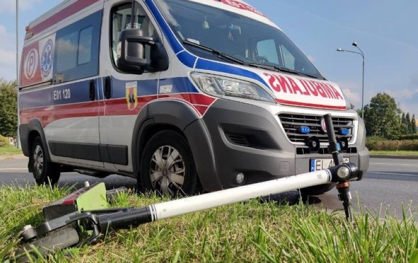 Potrącenie na Andrzeja Struga w Wieluniu. 12-latek trafił do szpitala 