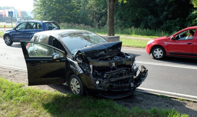 Wypadek koło Człuchowa