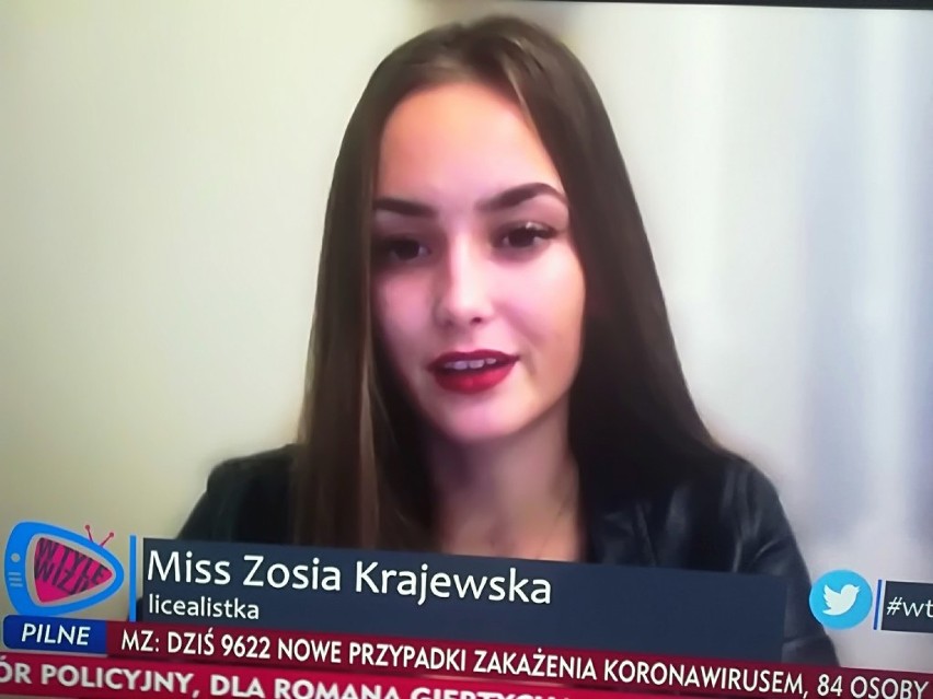 Zosia Krajewska z Gniezna w telewizji. O czym mówiła Miss...