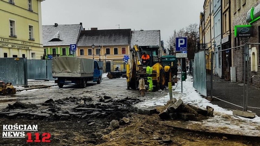 Kościan. Trwa rewitalizacja Rynku i ul.. Wrocławskiej