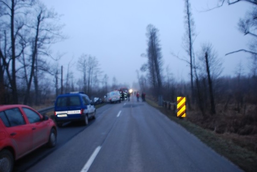 Wypadek na trasie Koszęcin - Wierzbie