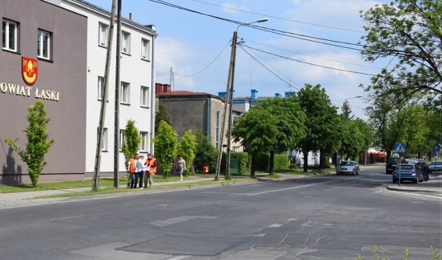 Skrzyżowanie ulic 9 Maja i Południowej w Łasku