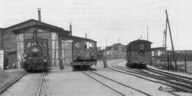 W Szczecinie zachował się normalnotorowy odcinek od stacji Scheune do stacji Pommerensdorf, który wykorzystywany był do przewozu towarów (trzecia szyna, przeznaczona dla kolei wąskotorowej, została rozebrana).