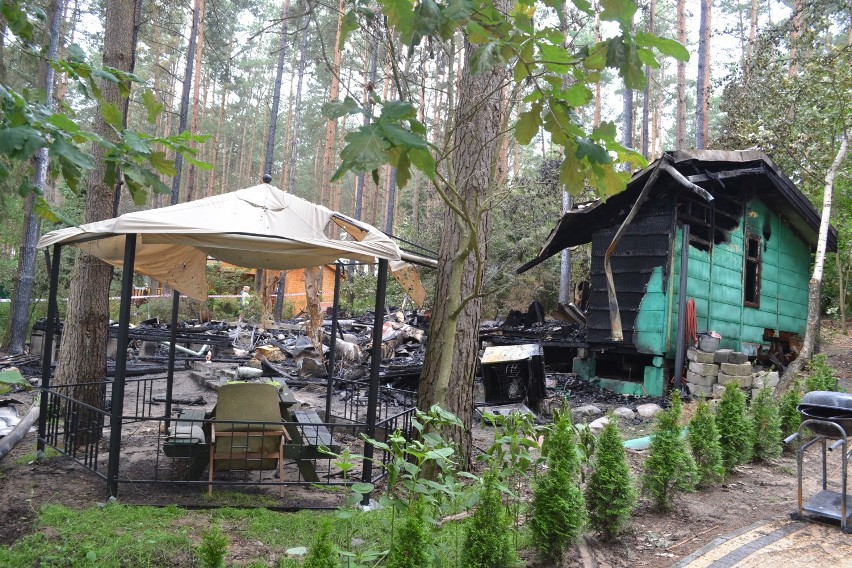 Tragiczny pożar w Borzechowie ZDJĘCIA