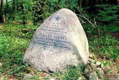 Pomnik esperantystów - głaz narzutowy w rejonie ogródków...