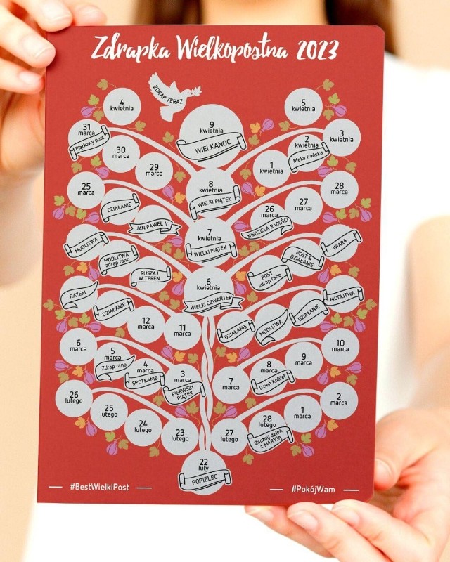 Tegoroczna Zdrapka Wielkopostna ma kształt Drzewa Życia, słynnego średniowiecznego krucyfiksu z kościoła św. Jakuba. Jej projekt graficzny opracował Mirosław Wangin