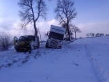 Po opadach śniegu w Chełmnie nie obyło się bez kolizji, korków, a nawet awantur