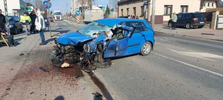 Kolejny poważny wypadek na ulicy Sieradzkiej w Wieluniu