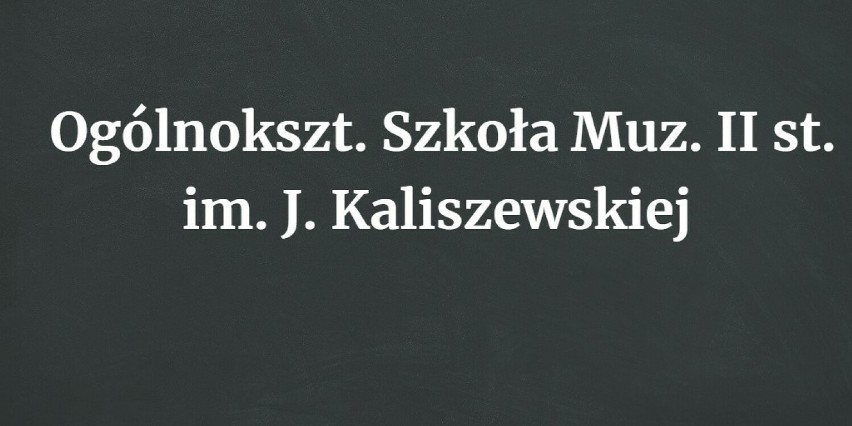32. Ogólnokszt. Szkoła Muz. II st. im. J. Kaliszewskiej...