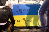 Olsztyński EuroMajdan - akcja poparcia dla integracji Ukrainy z UE [zdjęcia]