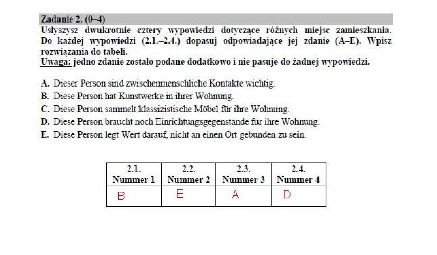 Matura 2018 język niemiecki, poziom rozszerzony- arkusze...