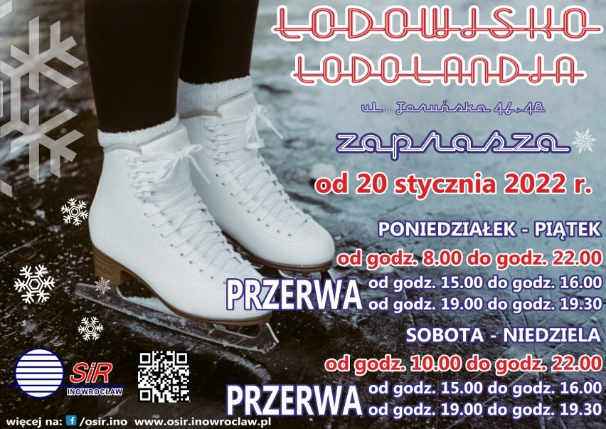 Inowrocław - Uwaga, inowrocławianie! W czwartek (20 stycznia) otwarcie lodowiska w Inowrocławiu [godziny otwarcia, cennik]