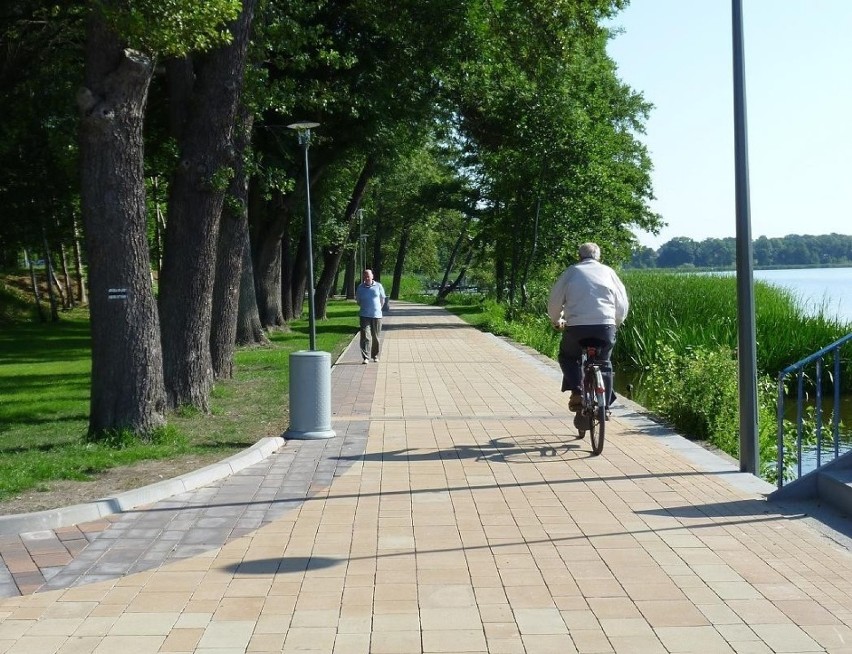 W Chodzieży rowerzystów można bardzo często spotkać na...